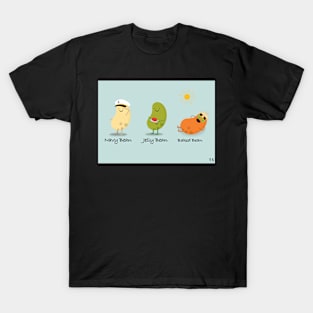 Bean Characters , Baked, Navy and Jelly bean T-Shirt